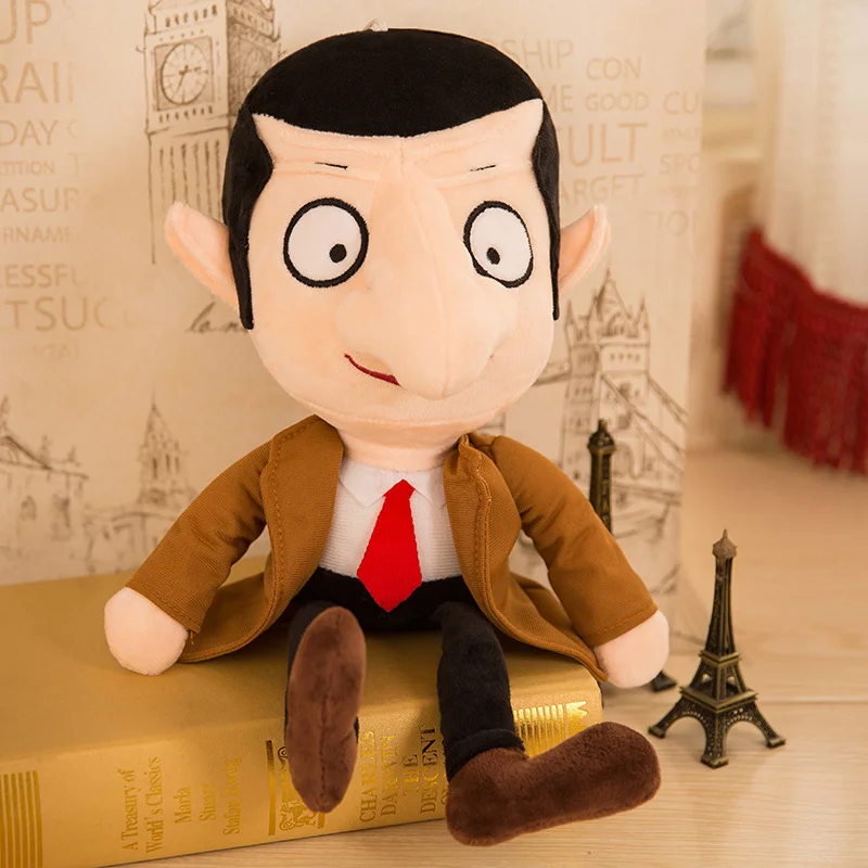Divertimento Mr Bean Simpatico animale farcito bambola cuscino arredamento morbido regali per bambini orsacchiotto peluche commedia personaggio del film dei cartoni animati
