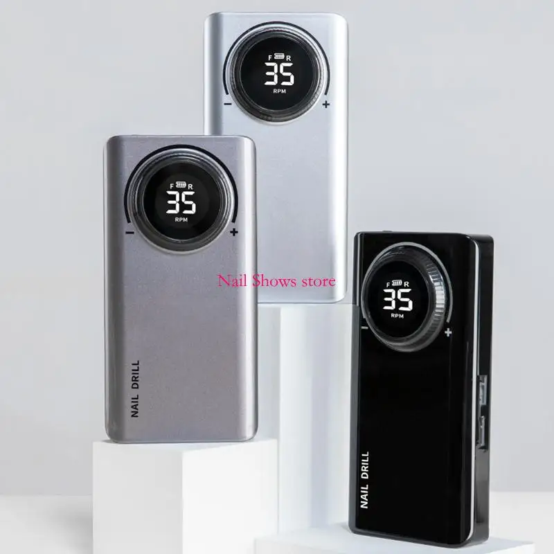 

E0BC Rechargeable 35000 Drill,Electric File for Acrylic,Gel Nails,Manicure Pedicure Polishing Tools Set