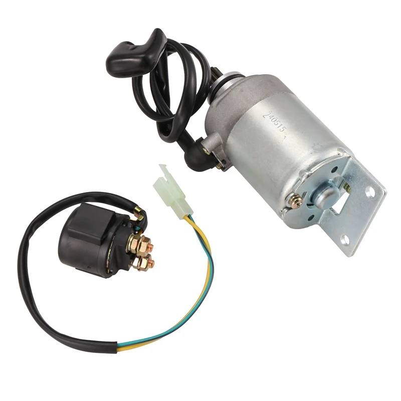 Starter Motor With Relay For Polaris ATV Sawtooth 200 Quad 2006-07 Phoenix 200 2005-2023 Sawtooth 200 2006 2007 0453024