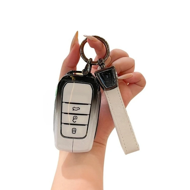Premium Zinc Alloy Key Cover Case for Toyota Crown Kluger / Camry / Avalon / Wildlander / C-HR / Levin (2023) - Key Fob Shell