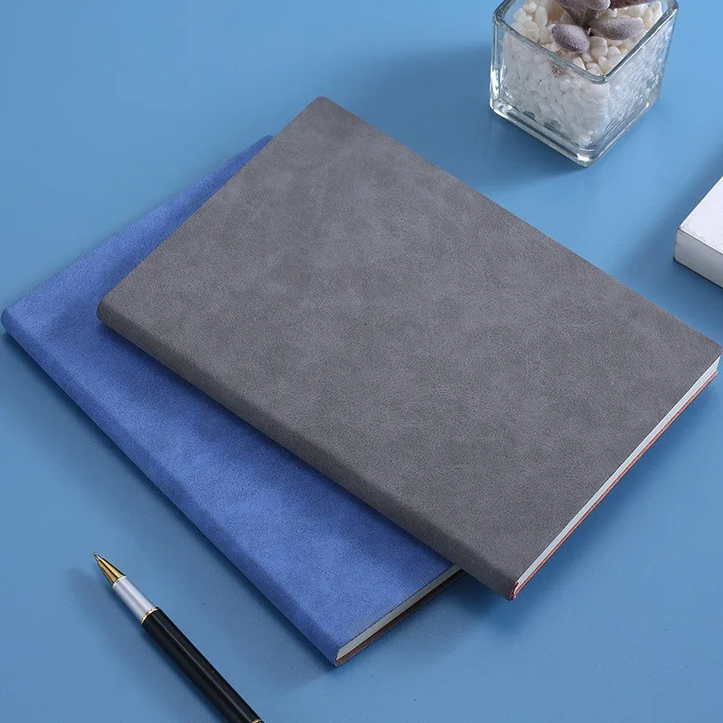 Capa impermeável Notebook, couro macio Notepad, 200 páginas, A6