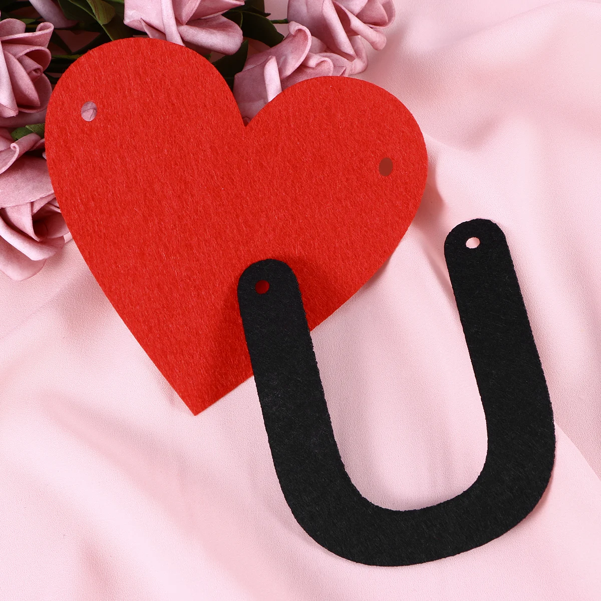 

3 Meters I You Fabric Banners Tear Resistant Burlap Valentine Banner Wedding Engagement Anniversary Party Decorations