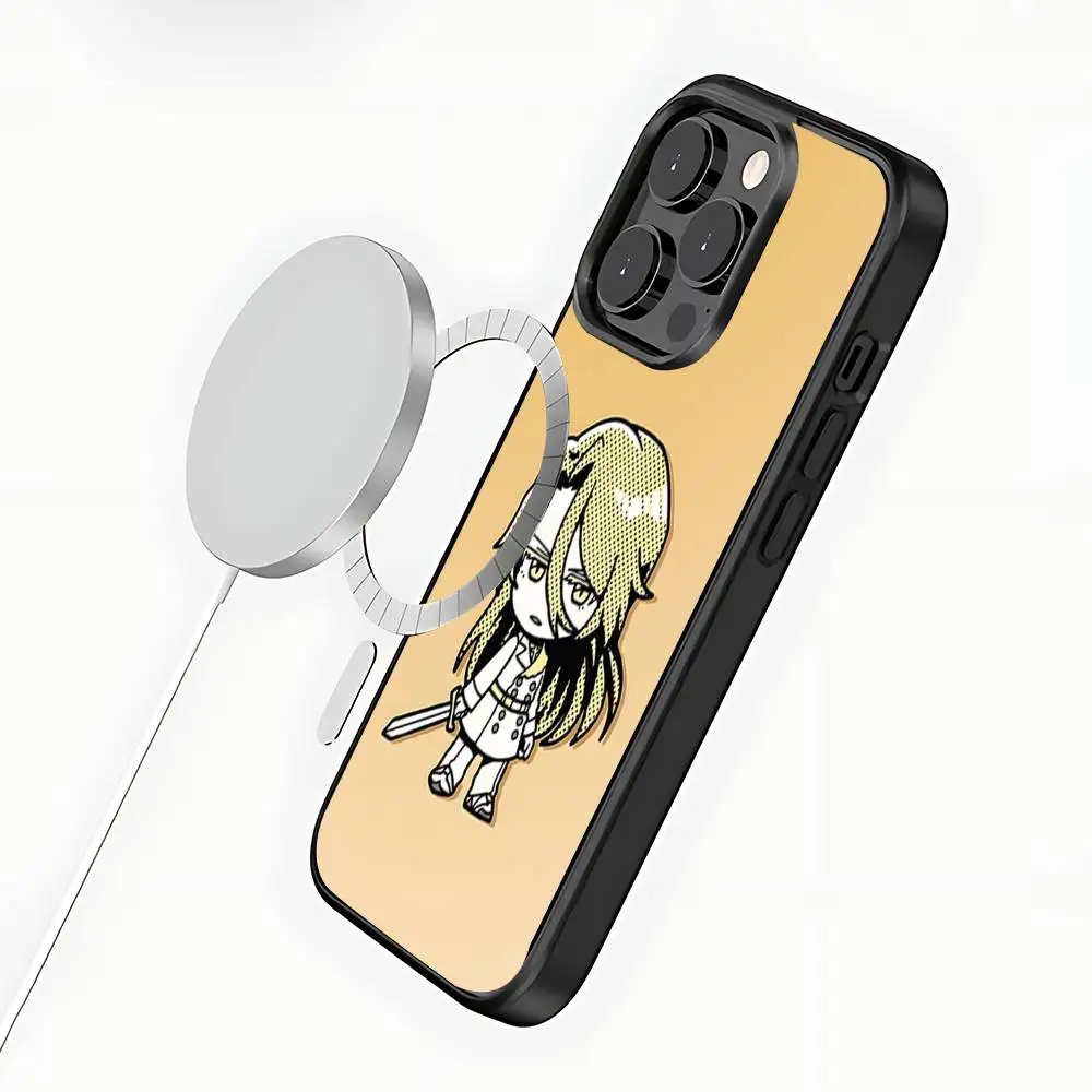 Чехол для телефона с изображением аниме B-Bleach для iPhone 17,16,15,14,13,12,11, Pro, Max, Plus, Mini, SE4, E с магнитной беспроводной зарядкой Magsafe