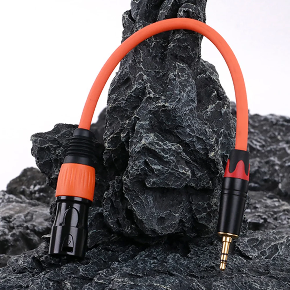 XLR to 3.5mm Cable,AUX 3.5mm Stereo Jack to 3Pin XLR Male Microphone Audio Adapter Cord for Computer SLR Camera Record Mixer