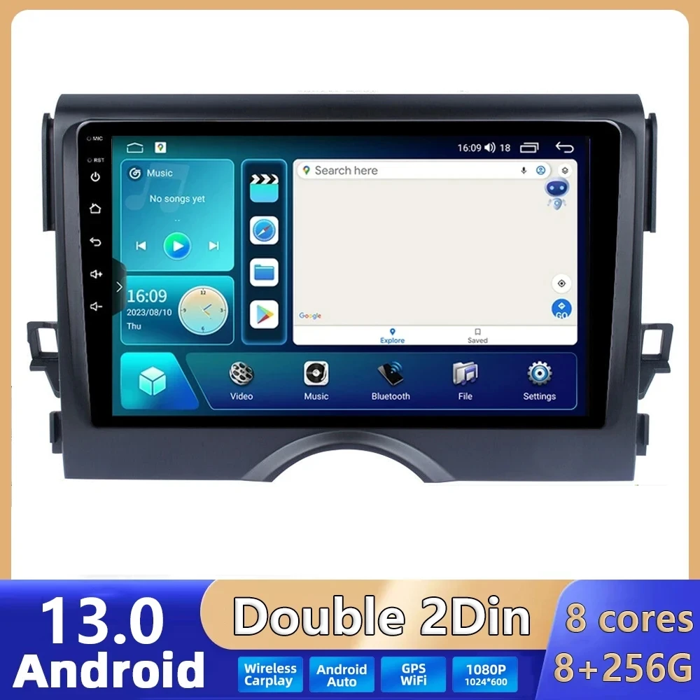 

Android 13 Car Radio For Toyota Reiz Mark X 2010 - 2015 WIFI Navigation GPS No 2din BT Multimedia Video Autoradio Carplay Auto