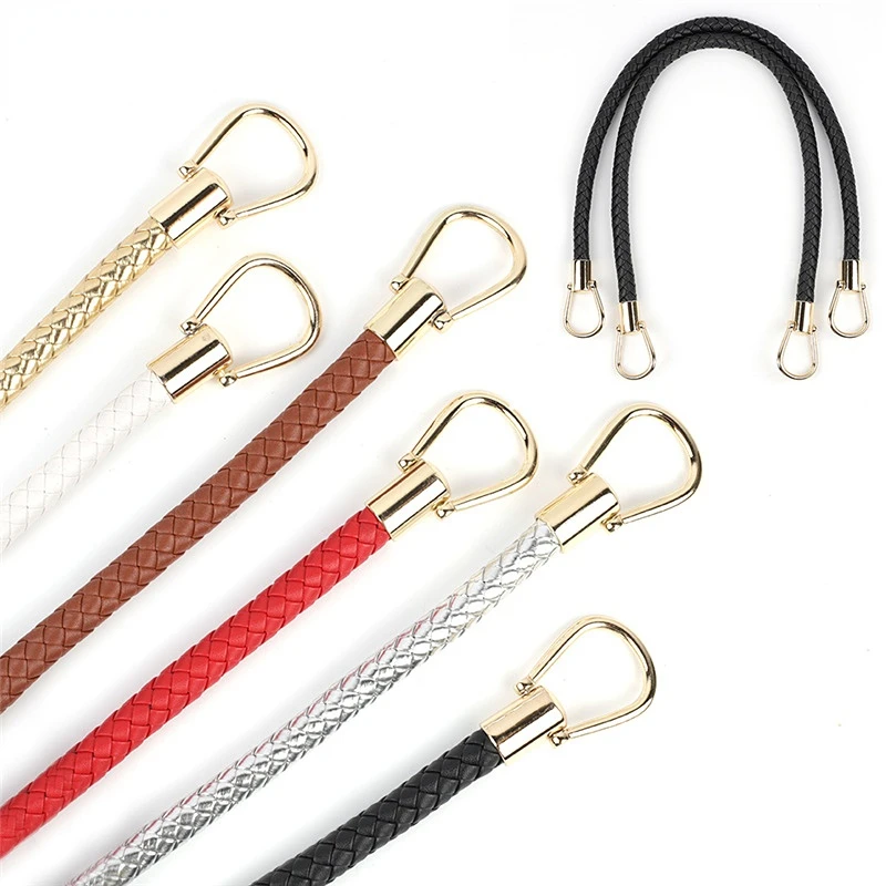 Fashion PU Leather Shoulder Bag Strap Durable Braided Rope Handles For Handbag Hot Purse Belts DIY Replacement Bag Accessaries