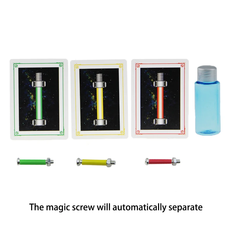 Bolt Escape Magic Tricks Screw Rotates Itself Screw Prediction Magic Props Close Up Magic Psychic Magic Accessories