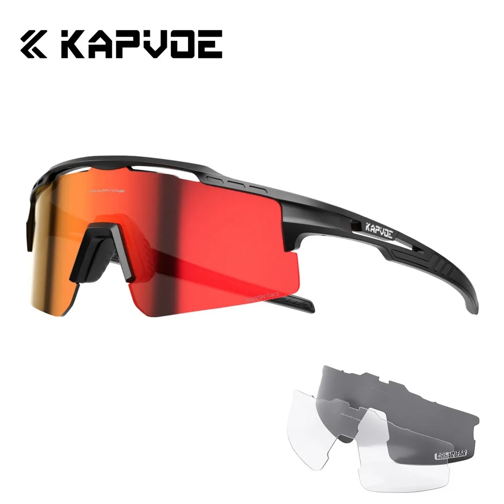 AliExpress kapvoe Kapvoe Polarized Climbing Sunglasses Men Women Bicycle Cycling Glasses Women Hiking Eyewear Outdoor MTB Road UV400 Goggles