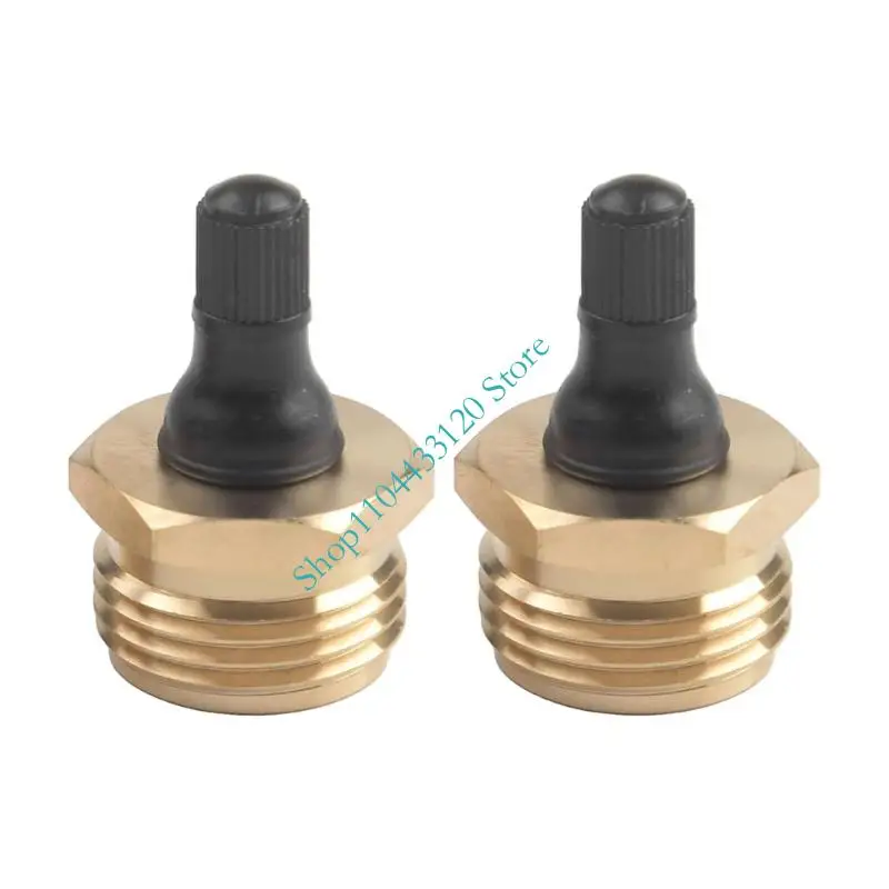 0XXD 2pcs Essential RVs Blow Out Plug Adapter Make of Brass Reliably Guards Against Freezing and Bursting in Water Lines