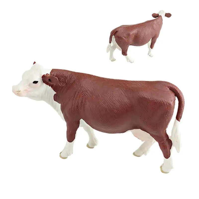 Farm Animals Model Simulation Poultry Milk Cow Cattle Animal Action Figure Collection Educational Toy For Kid Birthday Gifts