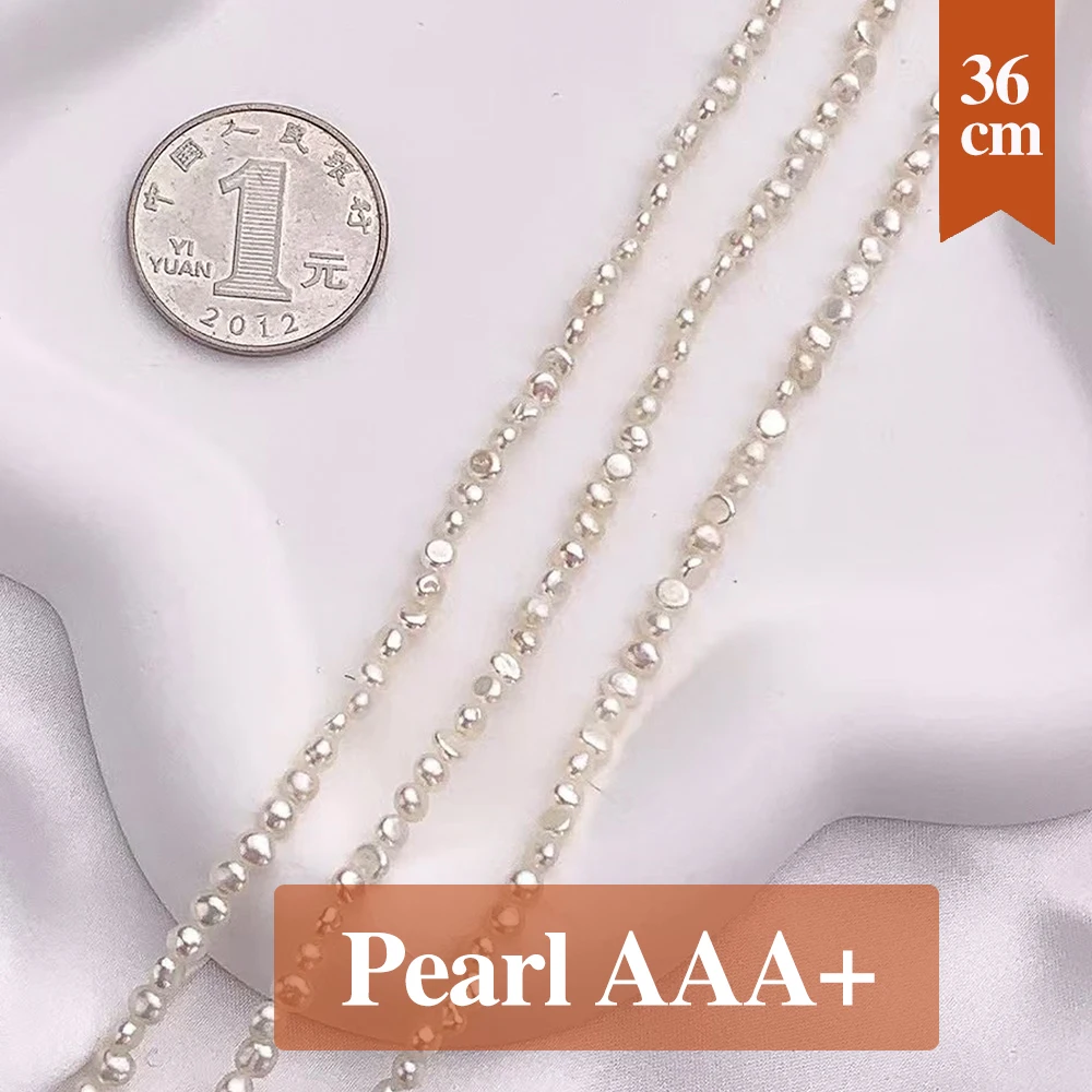 

Gloss Natural Freshwater Pearl Bead Two Sided Shining Pearl Loose Spacer Beaded for Making DIY Jewerly Necklace Bracelet 3.5-4.5