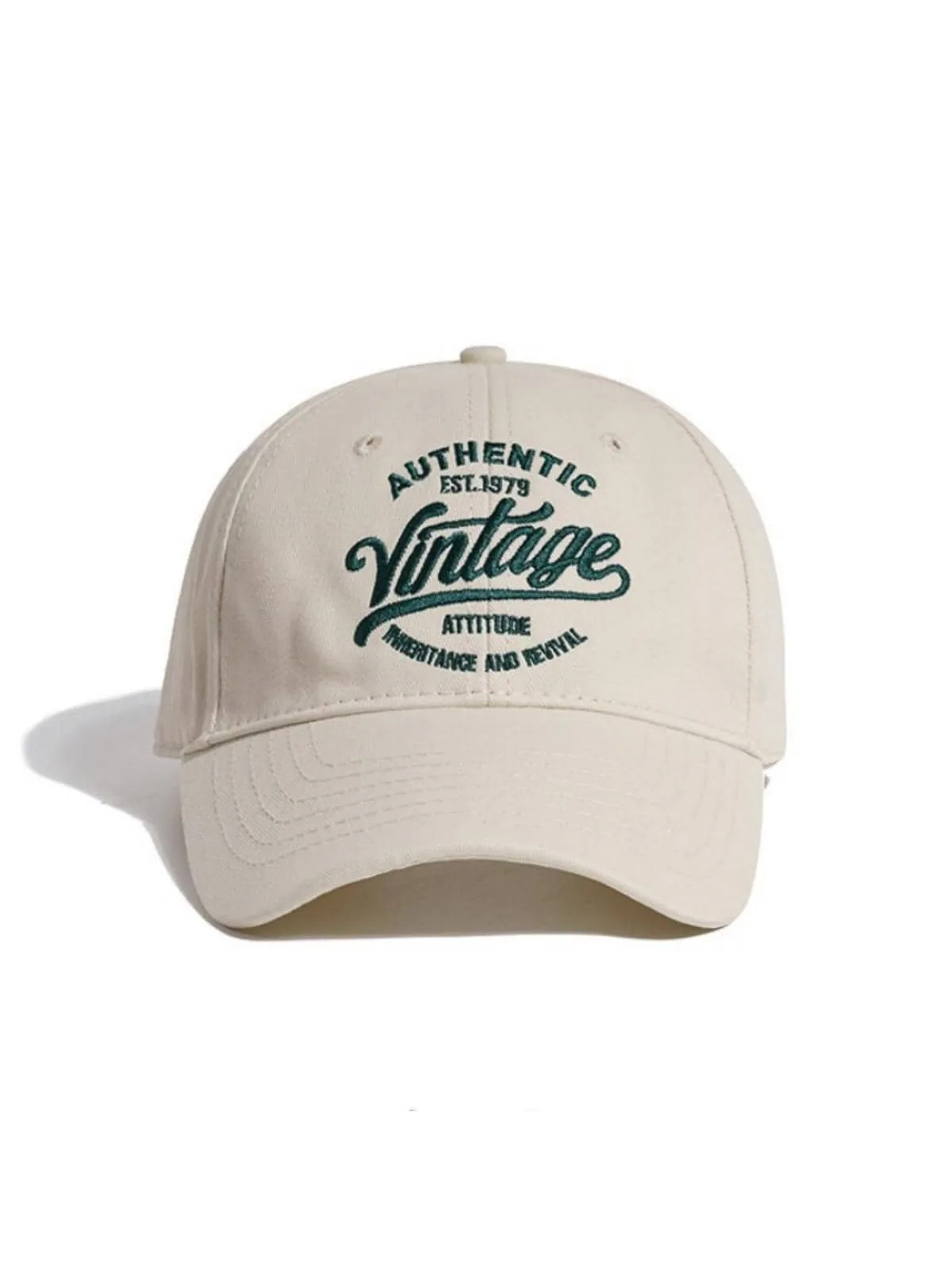 Japanese Retro Style Created Baseball Cap With English Embroidery For Women, Streetwear Casual Visor