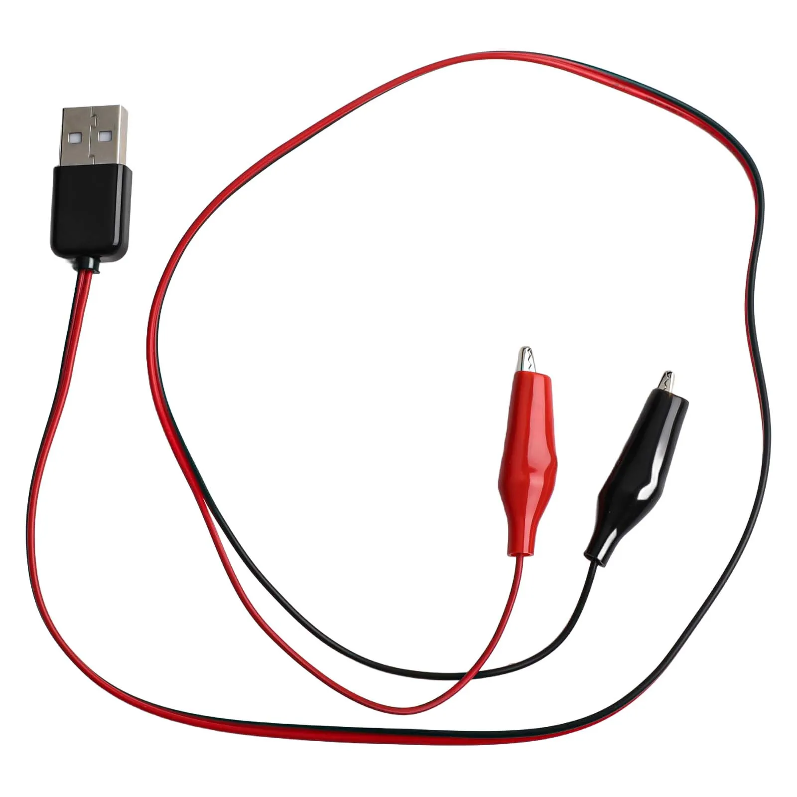 USB A Male To Female Test Cable Featuring For Alligator Clip Terminals For USB Safety Testing And DC Circuit Verification