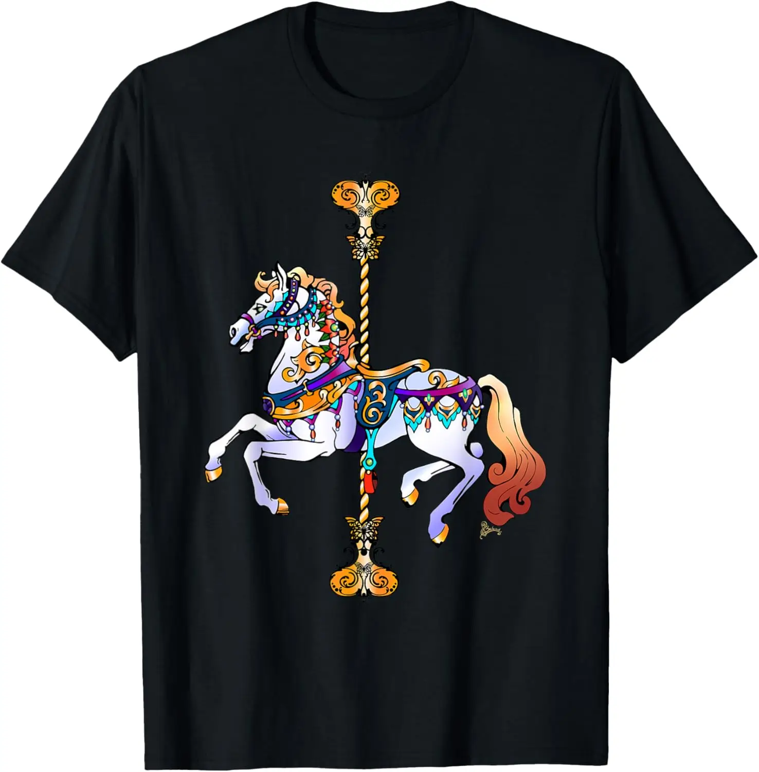 

Carnival Carousel Horse Design T-Shirt