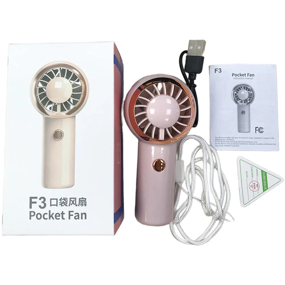 Compact Handheld Fan For Camping Portable Fan Wind Tunnel Fan Blue,White,Pink Portable Cooling Fan 60mm Wind Tunnel