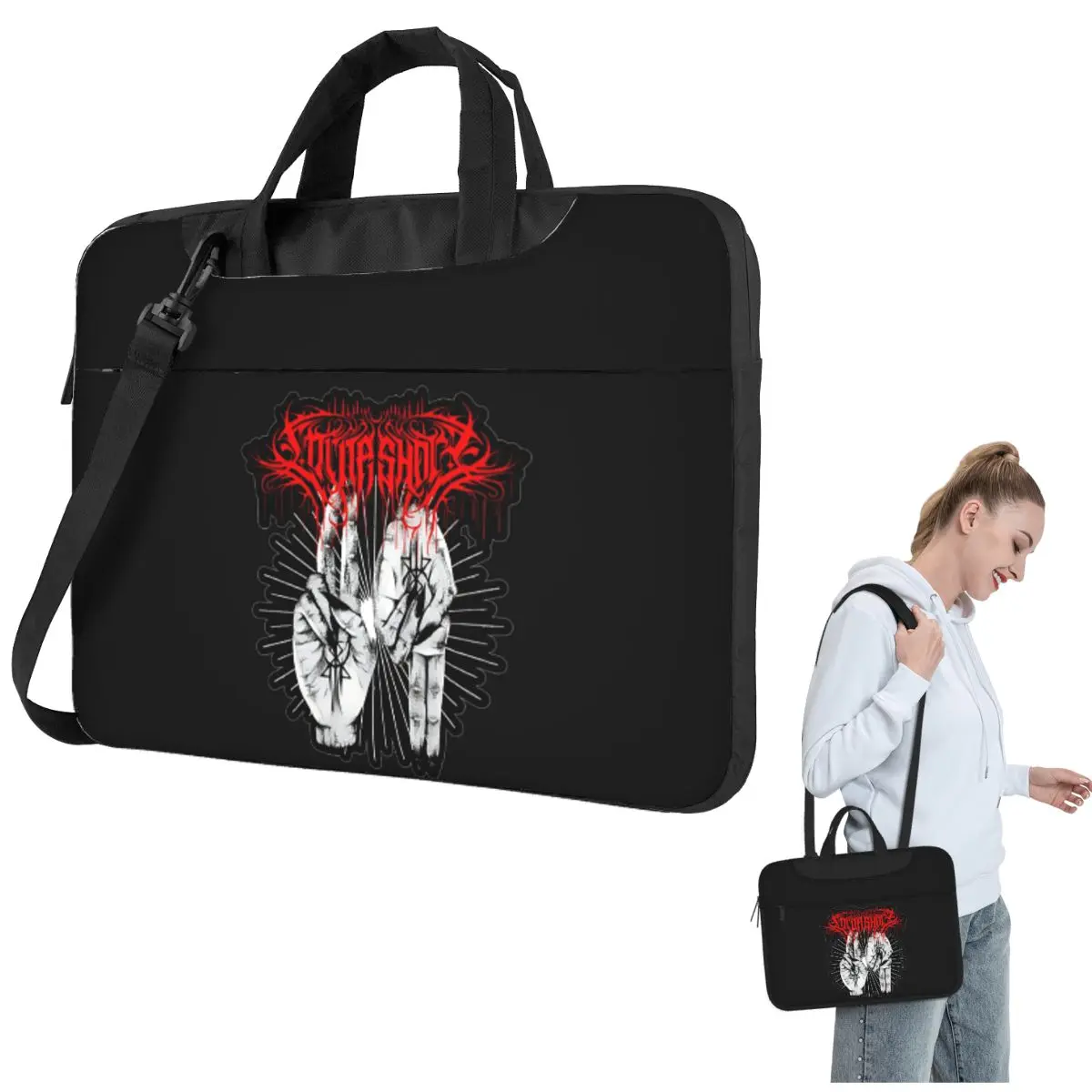 

Lorna Shore Crossbody Laptop Bag Case Computer Bag Resistant Protective Notebook Pouch for Lenovo