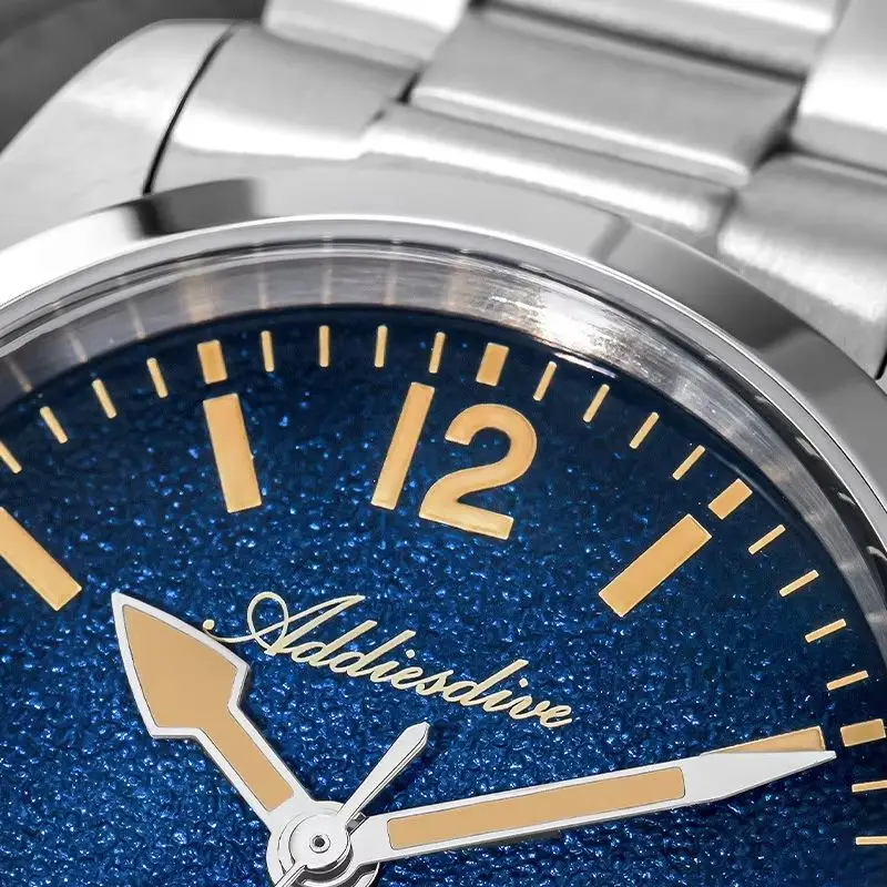 ADDIESDIVE 36mm Small Face Women's Quartz Watch Stainless Steel Waterproof Wristwatch C3 Super Luminous Sapphire Glass Watches