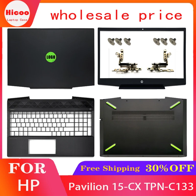 NEW For HP Pavilion 15-CX TPN-C133 Laptop LCD Back Cover/Front bezel/Hinges/Palmrest Upper Case/Bottom Case L20314-001 Green