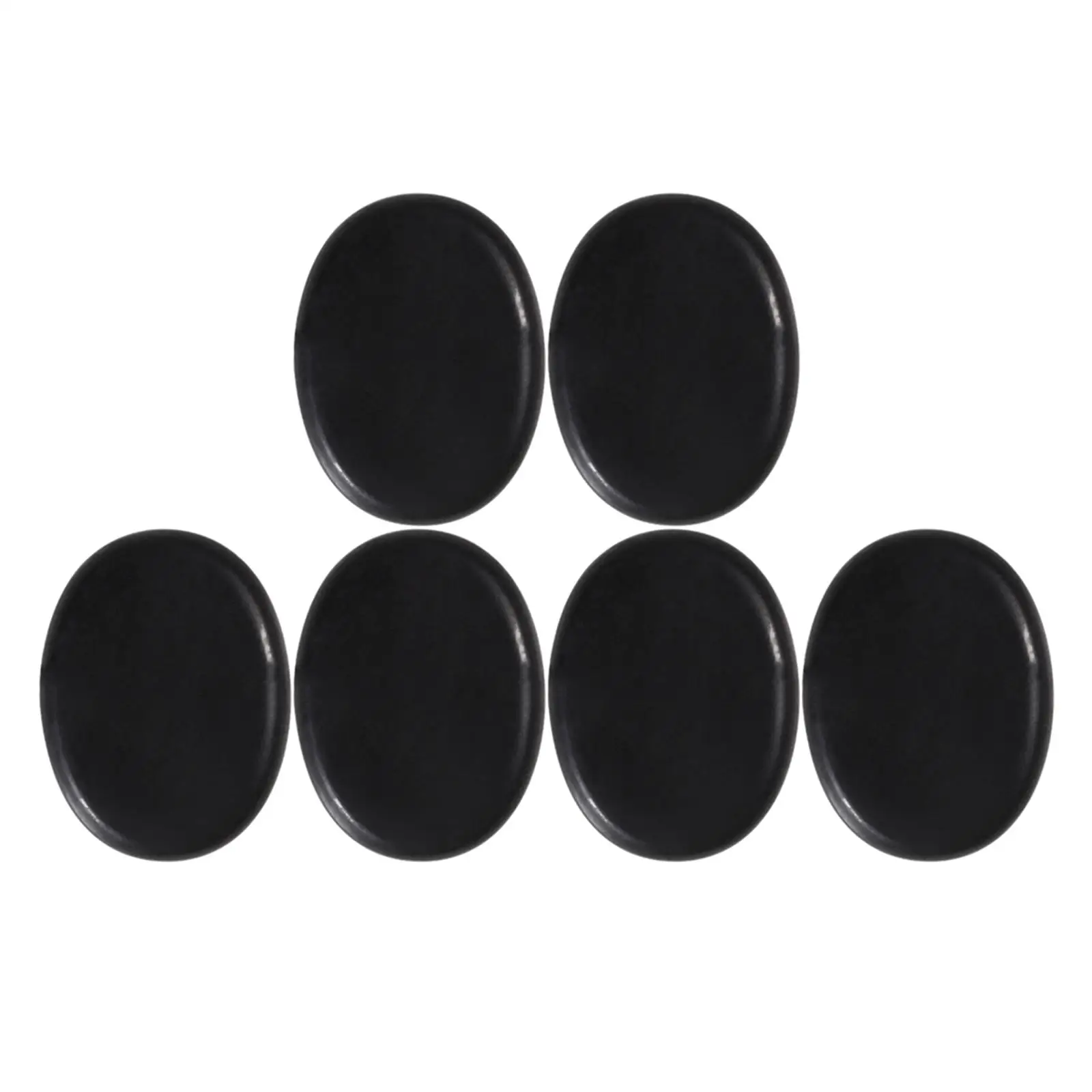 6 Pcs Massage Hot Stones，Hot Stone Massage Kit Basalt Hot Rocks for Spa,