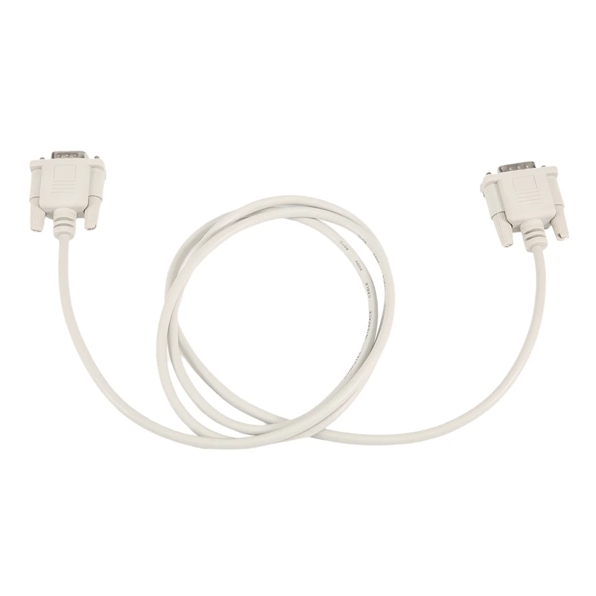 VGA DB15 Male To RS232 DB9 Pin Male Adapter Cable / Video Graphic Extension Cable (White, 1.4M)