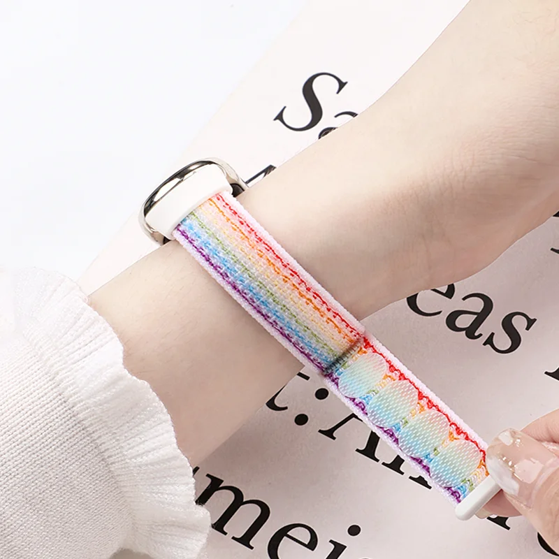 Nylon Strap for Xiaomi mi Band 9 8 Bracelet Soft Wristband Smart Replacement Sport loop Bracelet for Mi Band 8 NFC Belt Bracelet