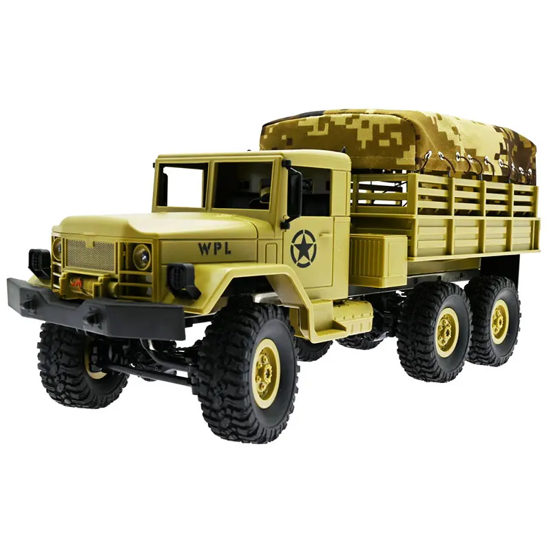 Wpl Naughty Dragon B16 1 6wd Military Truck With Canvas Rc Car Climbing Remote Control Plaything Holiday Birthday Gift Boy