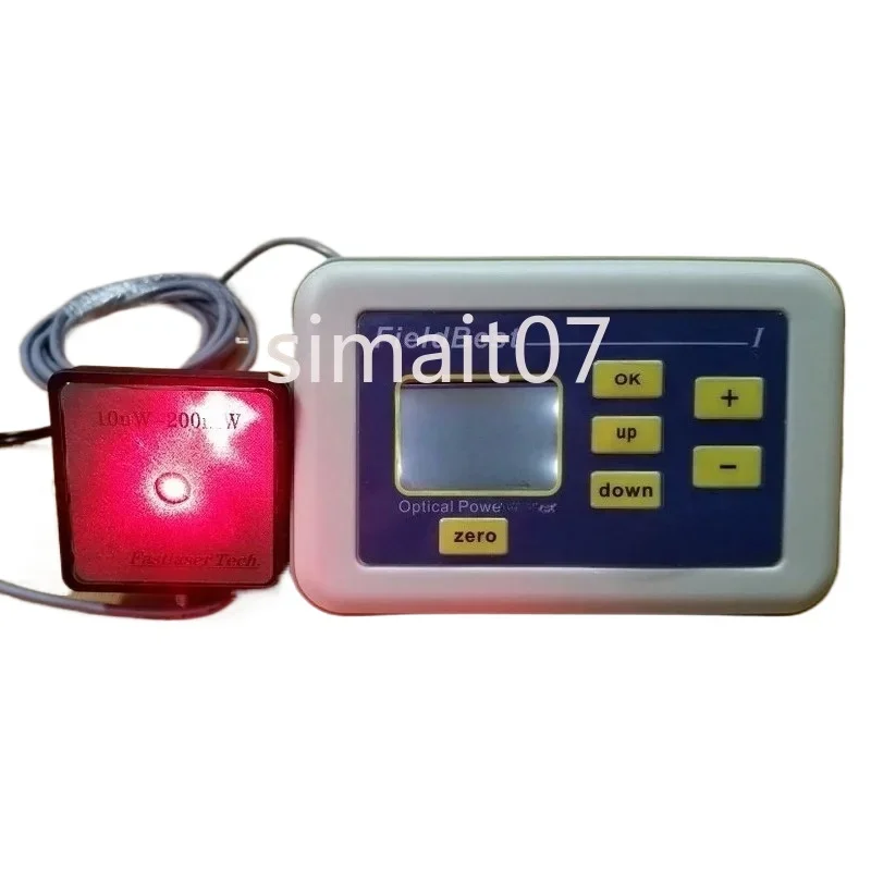 Laser Power Meter Full Wavelength High Precision 200mW Range 10uW Resolution Optical Power Meter