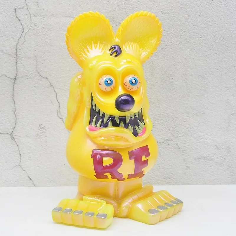 Crazy Mouse Ratfink Trendy Toy Cartoon Decoration Enamel 30cm VINYL Anime Figure Toy Model Ratfink Figurines Boxed Statue Gift