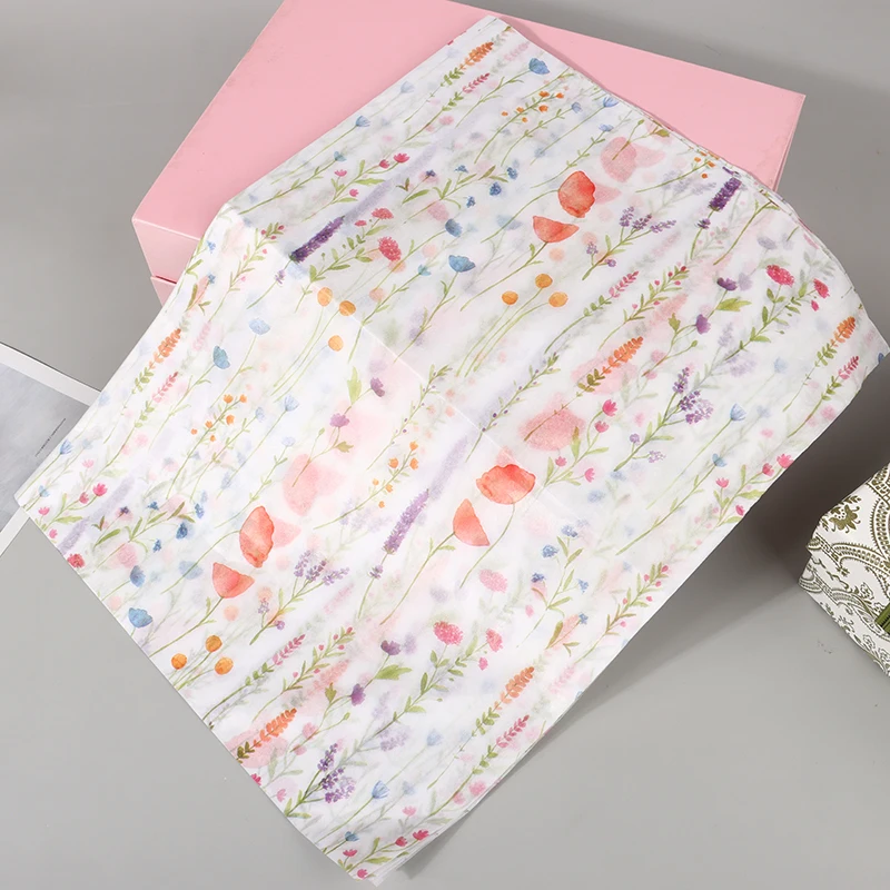 10 Sheets Colorful Floral Paper Bouquet Flower Wrapping Paper Flower Wrapping Paper Cake Baking Gift