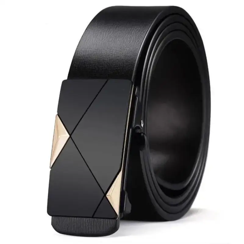 1Pcs PU Men's Inner Wear Belt Minimalist And Stylish Automatic Buckle Belt Perfect For Casual And Business Occasions