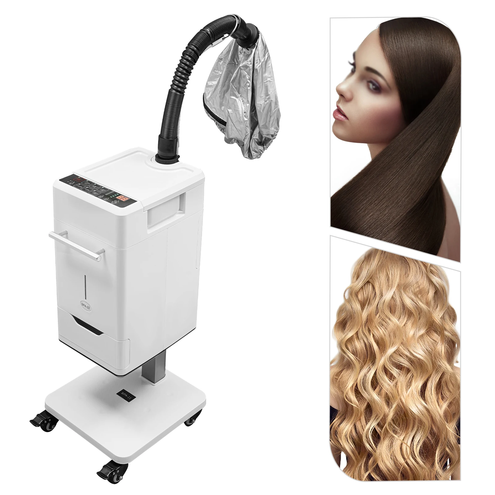 Multifuncional Nano Hair Steamer Kit, Anion Processador de Cor do Cabelo, Hair Repair Salon Spa, 110V, 500W