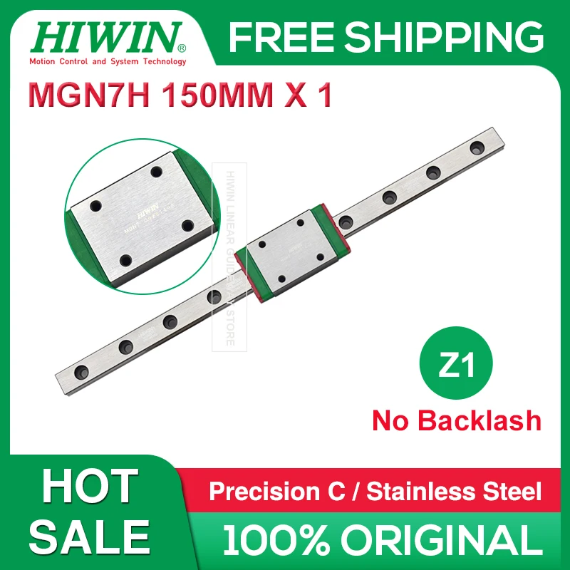 hiwin trilho linear com bloco de transporte mgn7h 150 mm hiwin mgn7h z1 150 mm 01