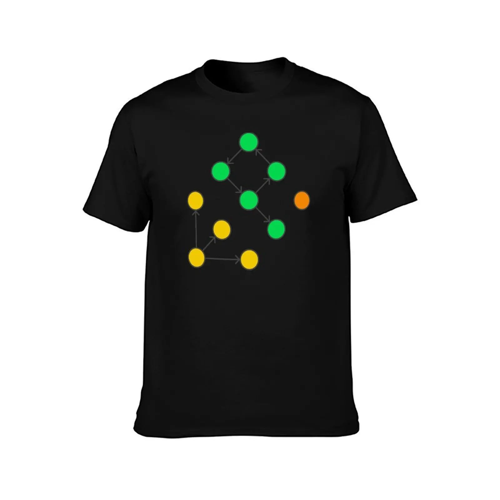 Graph Structure T-Shirt Basic Breathable Solid Color T-Shirt