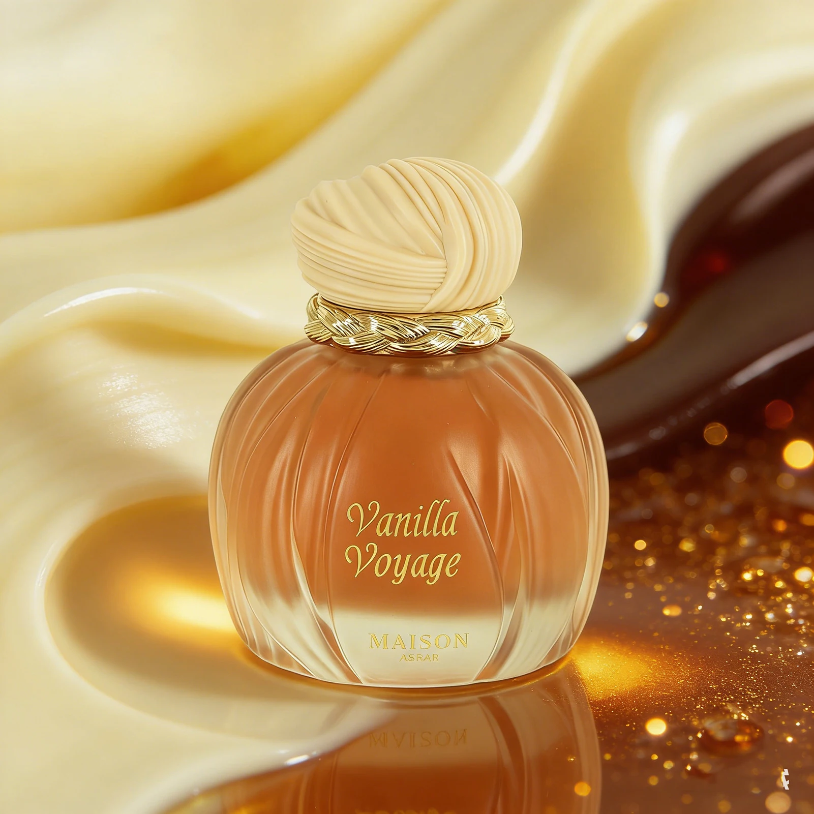 3.4oz/ Vanilla Voyage MAISON ASRAR Neutral Perfume Spray | New Product, Musk, Caramel, Honey Amber, Lasting Sweet Fragrance, Exu