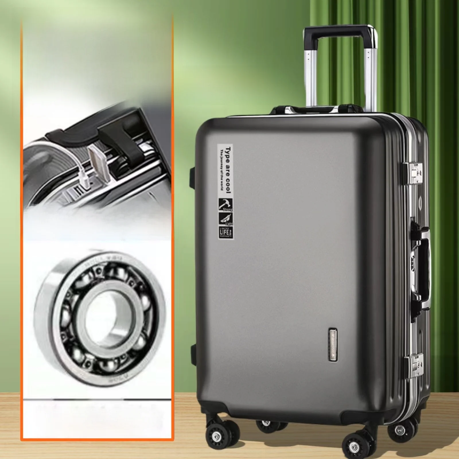 

Universal Lage Carry-On Suitcase 20 Inch Rotating Wheels Password Box Durable Travel Bag Pullman for Men And Women