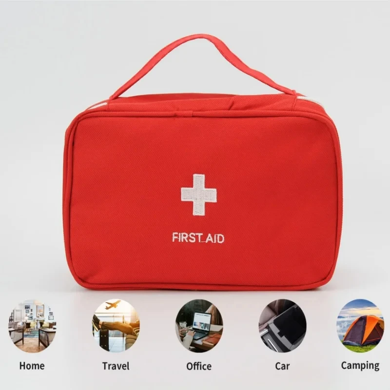 S/L Travel Medicine Bag, First Aid Kit Medical Emergency Kits Organizer Outdoor Household Medicine Pill Storage Bag