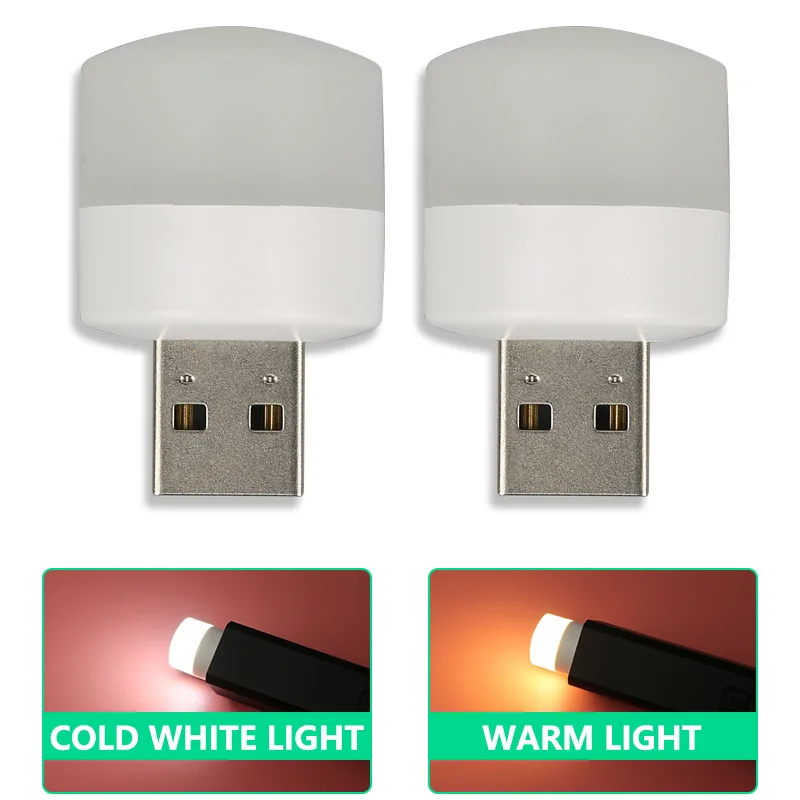 1PC USB LED Plug Lamp Super Bright Eye Protection USB Book Lighting Computer Mobile Power Charging USB Small LED Night Light