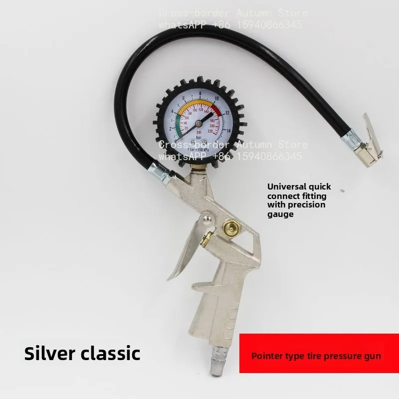 Pointer hydraulic tire pressure gauge Rapid inflation tire pressure gauge monitoring Digital gun