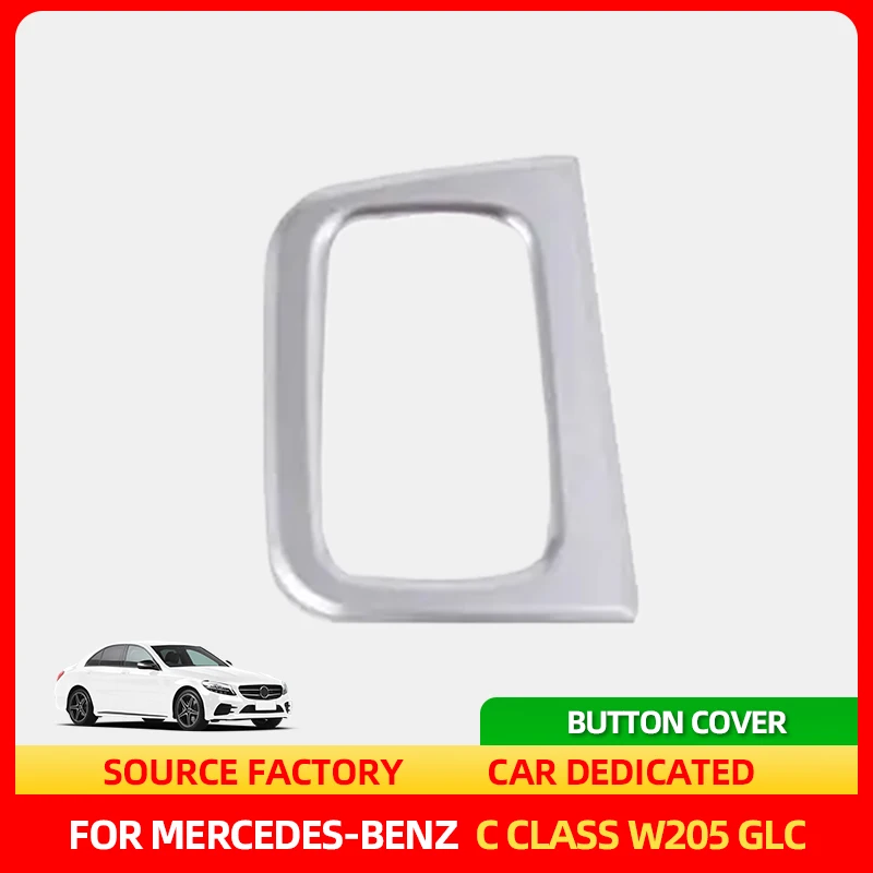 

Interior Stickers Car-styling Interior Trim Window Lift Button Switch Sequin ABS Carbon Fibre /Sliver For Mercedes Benz New C Cl