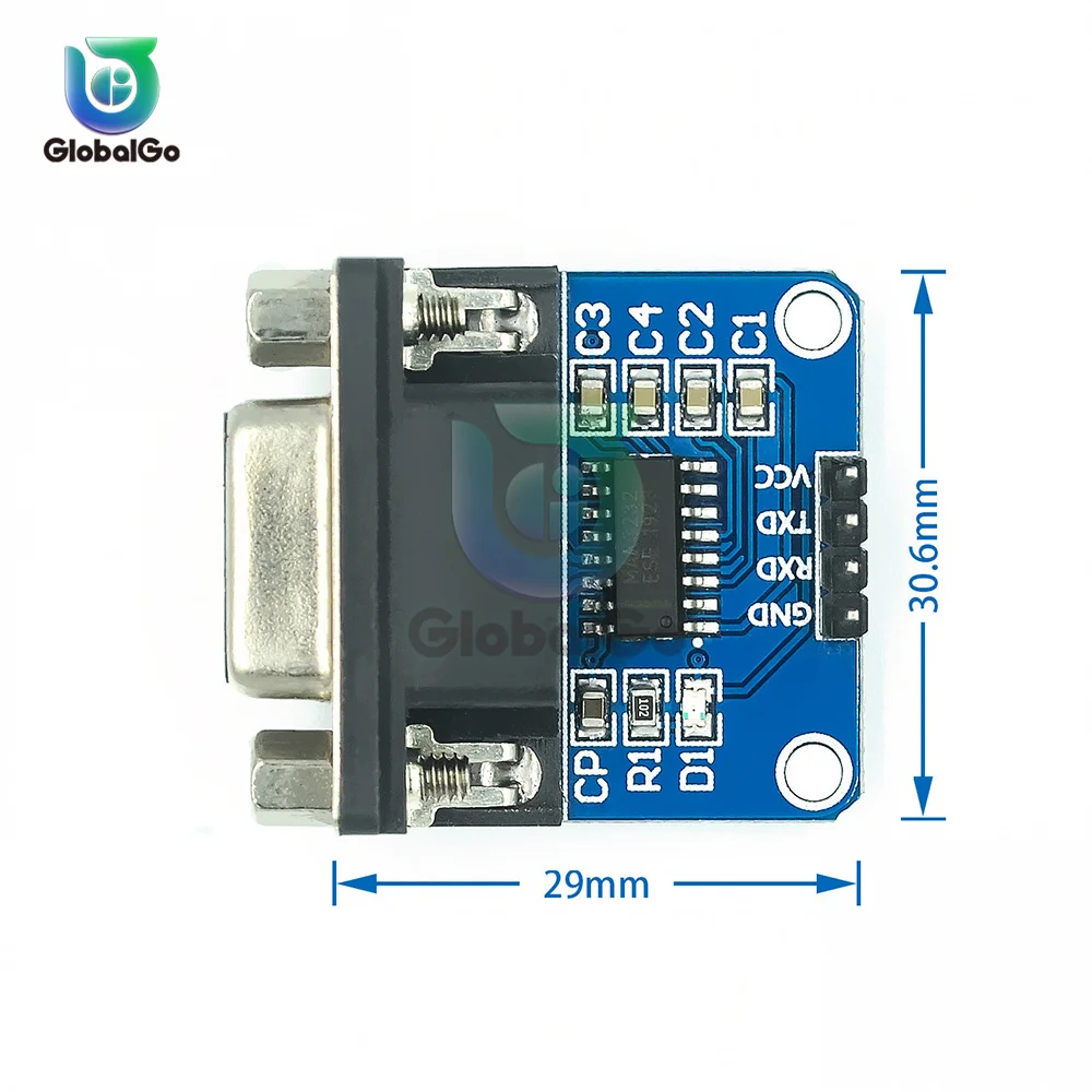 Modulo convertitore porta seriale MAX3232 da RS232 a TTL connettore 3.3V-5.5V DB9 MAX232 per ispezione automobilistica di manutenzione del disco rigido