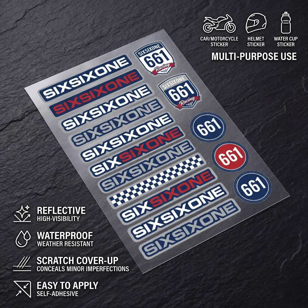 FOR 661 High Visibility Reflective Waterproof Decal Scratch Hide Sticker Fit Car Motorcycle Helmet Refrigerator