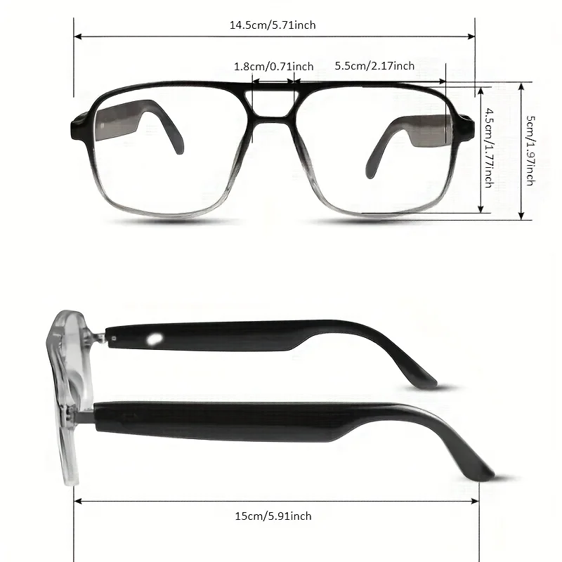 Shuangqiao Wireless Smart Glasses Photochromic Lenses Blue Light UV Protection Sunglasses Music Playback Call Function Voice Assistant