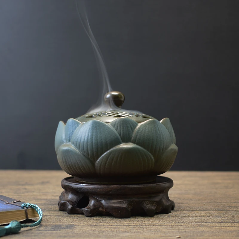 Incense Burner Creative Retro Ornaments Zen Incense Burner Mosquito Repellent Living Room Home Indoor Sandalwood