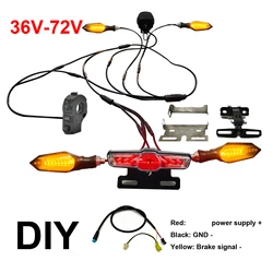 Ebike 05X Light Kit 36V 48V 52V 60V 72V Headlights horn turn signal brake lights For JULET 811 911 813 913 DIY BBS 01 02 HD