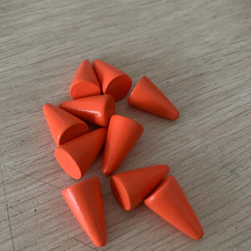 10pcs/set Conical Wooden Pieces Board Game Accessories image 5