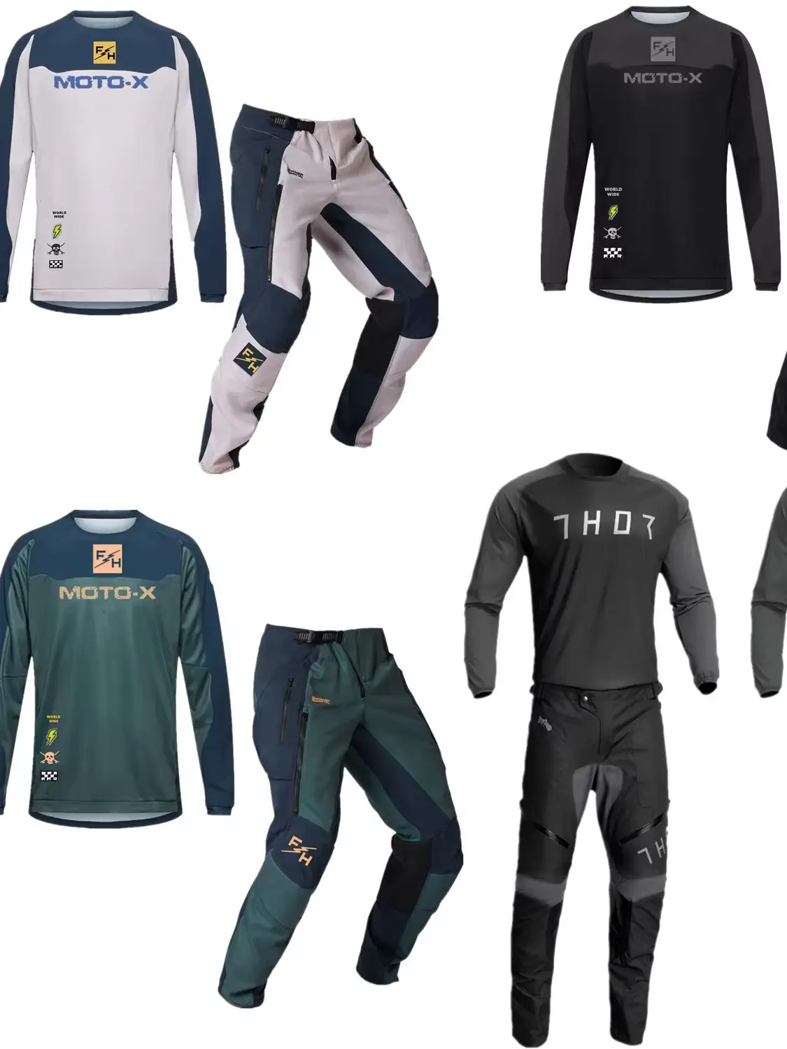 AliExpress Thor 2027 FH Ranger Enduro Off Road Motocross Gear Set Dirt Bike Combo Motorcycle MX Jersey And Pant