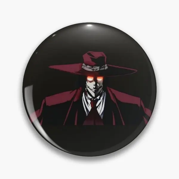 Alucard sing  Soft Button Pin Fashion Lapel Pin Funny Badge Collar Cartoon Jewelry Cute Women Clothes Brooch Lover Gift Decor