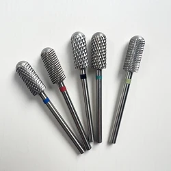 Mini 5.35 Small Round Top Barrel Original Tungsten Steel Carbide Manicure Nail Drill Bit File Accessories
