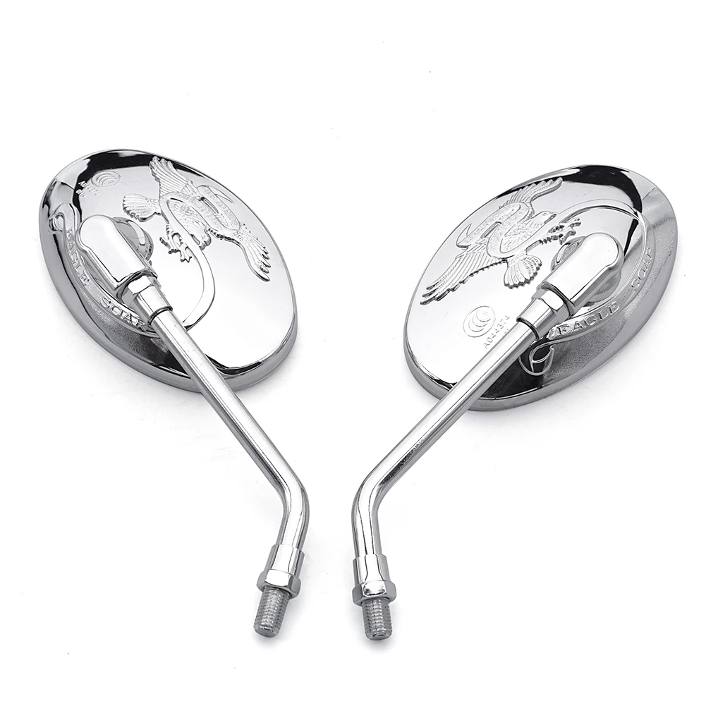 Motorcycle Mirrors Universal 8mm Adjustable ABS For Honda Street Bike Scooter E-bike Side Mirror Motorcycle Accessories