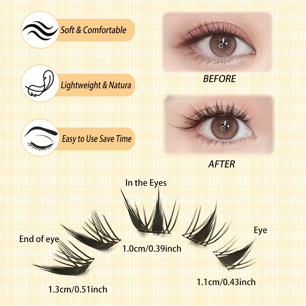 240-Piece Large Capacity Eyelash Book |   Comic-Style False Eyelashes, Naturally Thick and Ultra-Long-Lasting, Perfect for Beginners.